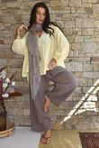  Sa Caleta Cotton Artist Smock Top Lemon